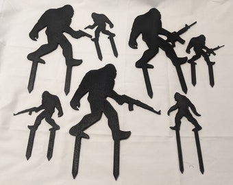 Sasquatch/Bigfoot Silhouette Plant Stake