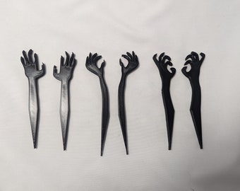 Zombie Hands Stake Decoration 3 Pairs (6 Total Hands)