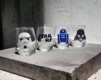 Star Wars theme wine glasses