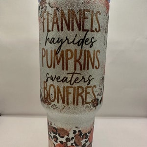 40oz Fall Tumbler | Fall | Pumpkins | Glitter | sparkle |