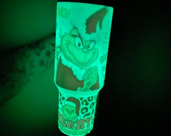 The Grinch | Glow in the Dark Cheetah  | 40oz
