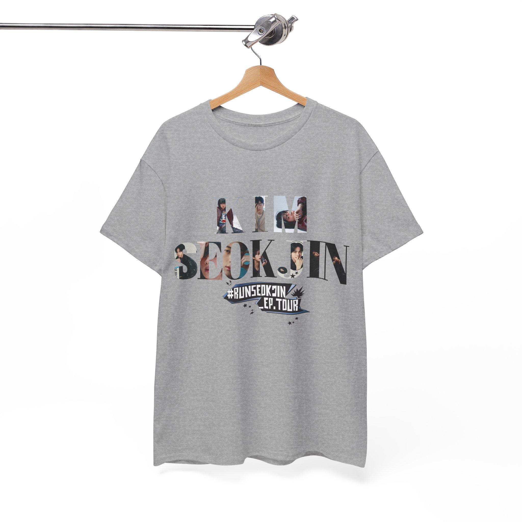 アイドル RUN SEOKJIN T-Shirt (Dark Grey) M Run Seok-jin T-shirt - Etsy