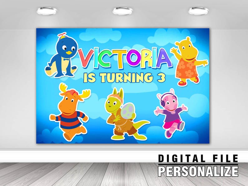 Printable Backyardigans Backdrop, Backyardigans Birthday Banner ...
