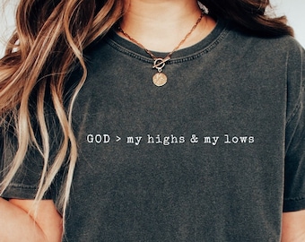 Christliches Hemd Christliche TShirts Christliches T-Shirt Christliches Kleid Christliche Kleidung Christliches Merch Katholisches Hemd Komfort-Farben-Hemd