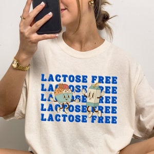 Lactose Intolerant Milk Carton Shirt Milk Shirt My Tummy Hurts Shirt Retro Shirt Meme Shirt Cottagecore Shirt  Cottagecore Clothes Y2K Shirt