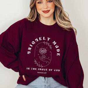 Christian Sweatshirt Jésus Sweatshirt Christ Sweatshirt Jésus Vêtements Bible Verset Sweatshirt Yeshua Pull Christian Merch Jesus Crewneck