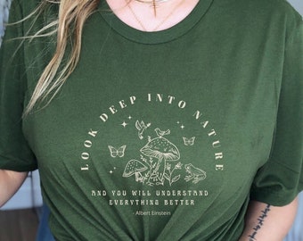 Fairy Grunge Mushroom Shirt Goblincore Shirt Goblincore Clothing Frog Shirt Butterfly Shirt Cottagecore Shirt Fairy Grunge Clothing