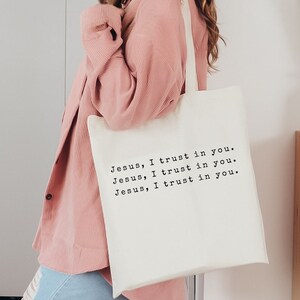 Christian Tote Bag Jesus Tote Church Bag Christian Tote Bags Christian Tote Bible Bag Bible Tote Christian Merch Christian Streetwear
