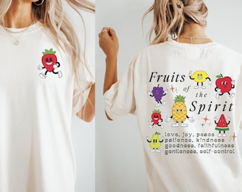 Fruits Of The Spirit Strawberry Shirt Fruit Of The Spirit Faith Based Shirt Retro Christian Shirt Fruit Shirt Jesus Shirt Christian Merch