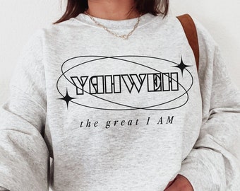 Yahweh Suéter Yeshua Sudadera Jesús Cuello Redondo Amor Como Jesús Sudadera Christian Merch Ropa Cristiana Jesús Ropa Jesús Es Rey