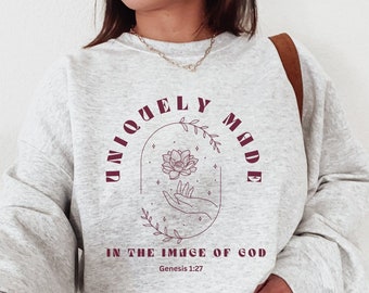 Christian Crewneck Christian Crewneck Sweatshirt Christian Streetwear Christian Merch Jesus Bekleidung Christian Kleidung Bibel Vers Sweatshirt