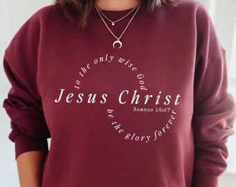 Jesus Sweatshirt Jesus Crewneck Bible Verse Sweatshirt Christian Sweatshirt Jesus Shirt Christian Merch Christian Clothes Trust In The Lord