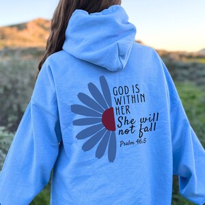 Christian Hoodie Botanical Hoodie Spiritual Hoodie Bible Verse Hoodie Christian Sweatshirt Jesus Hoodie Religious Hoodie Christian Merch