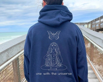Manifestation Hoodie Moth Hoodie Mystical Sweater Celestial Hoodie Witch Hoodie Moth Sweatshirt Witchy Hoodie Goblincore Hoodie Witch Gifts