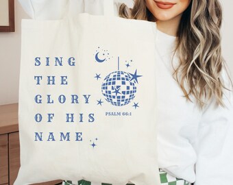 Christian Tote Bag Jesus Tote Bag Christian Tote Bags Jesus Tote Church Bag Disco Cowgirl Space Cowgirl Christian Merch Christian Streetwear