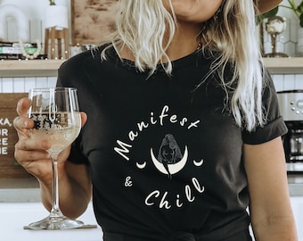 Mystical Shirt Manifest Shirt Tarot Shirt Witchy Shirt Moon Goddess Good Energy Shirt Moon Child Shirt Moon Phases Shirt Celestial Shirt
