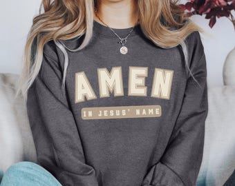 Felpa girocollo con scritta "Jesus Jesus Is King", con scritta "Jesus ...