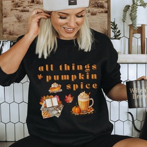 Happy Fall Yall Sweatshirt Pumpkin Sweatshirt Pumpkin Spice Shirt Fall Clothes Women Sweater Weather Autumn Sweatshirt Thanksgiving Sweater