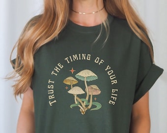 Mushroom Shirt Goblincore Shirt Cottagecore Shirt Cottage Core Shirt Goblincore Clothing Fairycore Shirt Dark Academia Shirt Mushroom TShirt