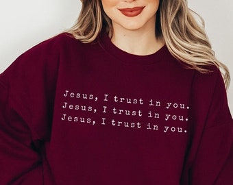 Jesus Sweatshirt Christian Sweatshirt Jesus Apparel Christian Crewneck Christian Clothing Christian Merch Christian Streetwear Jesus Shirt