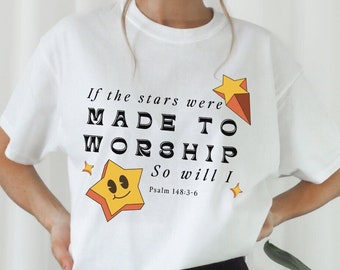 Made To Worship Bible Verse Shirt Faith Based Shirt He Is Risen Catholic Tshirt Jesus Apparel Christian Merch Catholic Clothes Retro Shirt
