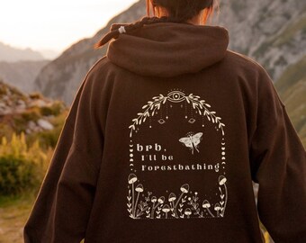 Mushroom Hoodie Moth Hoodie Cottagecore Hoodie Goblincore Sweater Evil Eye Mushroom Sweatshirt Cottagecore Sweater Witch Sweatshirt