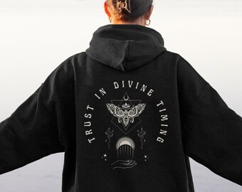Moth Hoodie Moth Sweater Moth Sweatshirt Goblincore Hoodie Goblincore Sweater Fairycore Sweater Cottagecore Hoodie Goblincore Clothing