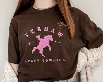 Space Cowgirl Space Cowgirl Shirt Yeehaw Cosmic Cowgirl Cosmic Cowgirl Shirt Western Shirt Western Outfit Cosmic Vibes Cowgirl Outfit