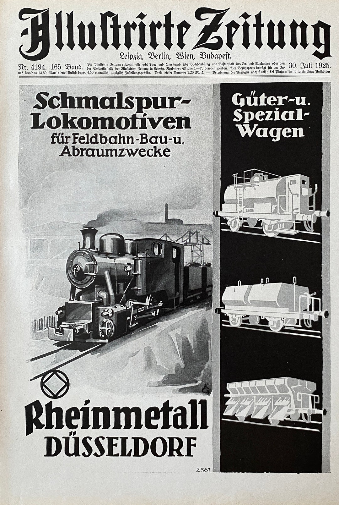 Rheinmetall Narrow Gauge Locomotives Freight and Special Wagons ...