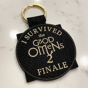 I Survived the GO S2 Finale - faux leather keychain