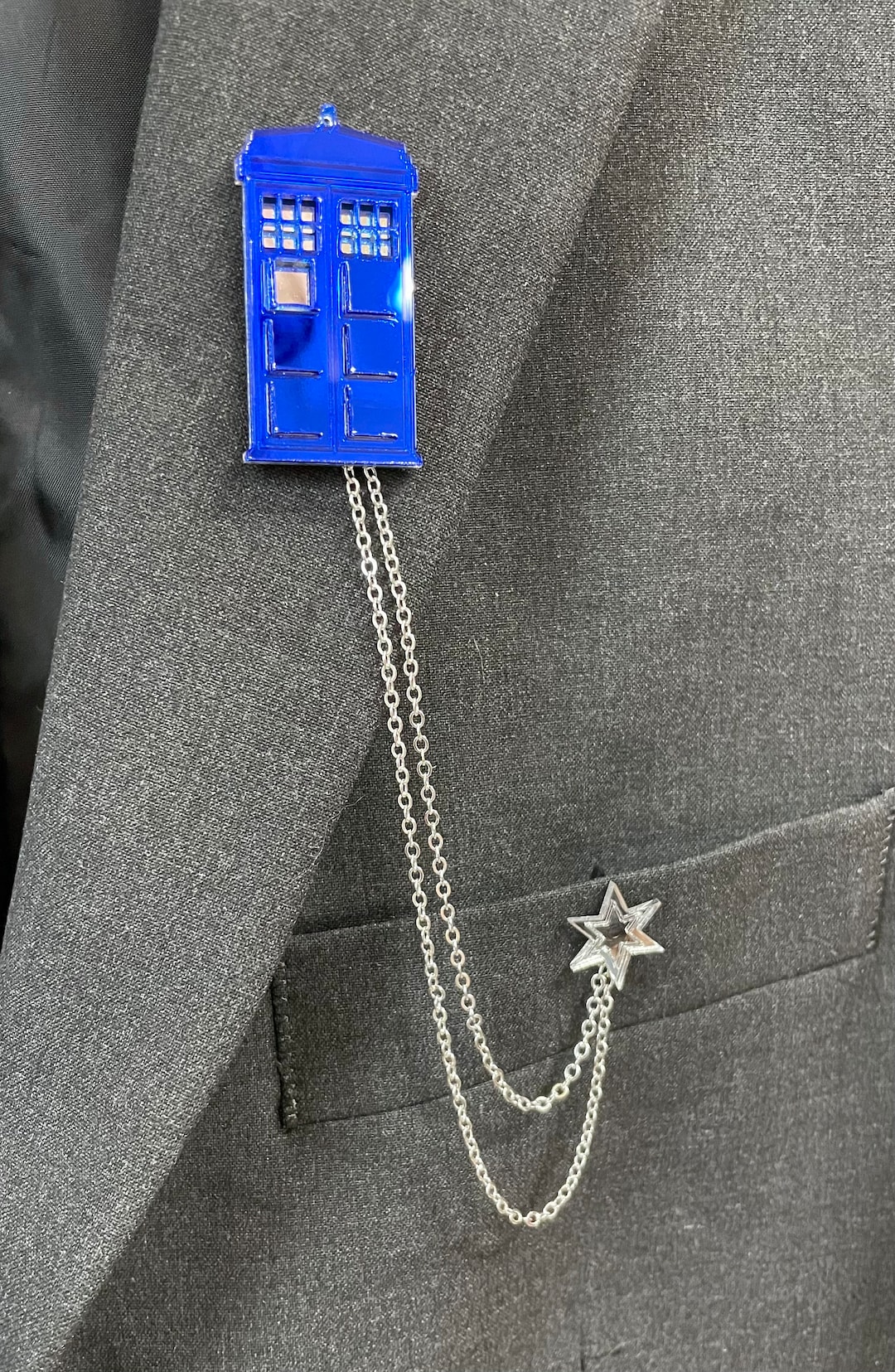 TARDIS Lapel Pin Set - Etsy
