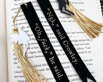 Ineffable Eloquence faux leather bookmark set