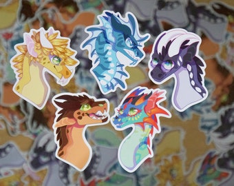 Dragonets of Destiny Stickers (3inch, Wings of Fire)