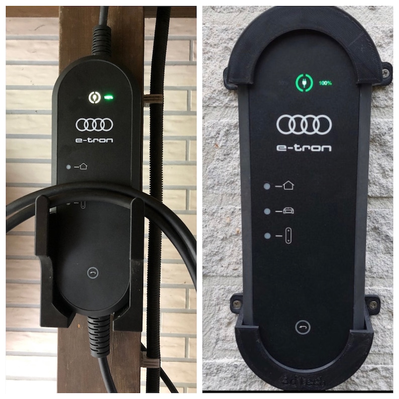 passend für Audi etron Skoda iV VW Halter Wandhalterung Stecker Typ 2 Ev Ladegerät Kabel Wallbox Evse Bild 1