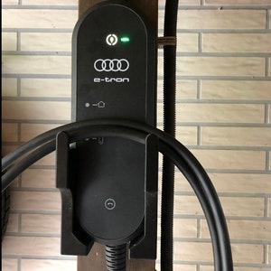 passend für Audi etron Skoda iV VW Halter Wandhalterung Stecker Typ 2 Ev Ladegerät Kabel Wallbox Evse
