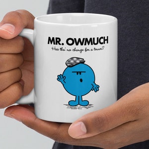 Mr Men, coffee cup, gift for him, christmas gift, Birthday, Yorkshire, Funny Cartoon Customised Coffee Tea Mug Cup Gift Present 11oz Ceramic