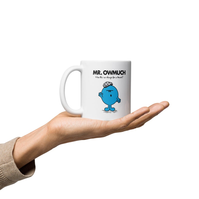 Mr Men, coffee cup, gift for him, christmas gift, Birthday, Yorkshire, Funny Cartoon Customised Coffee Tea Mug Cup Gift Present 11oz Ceramic image 3