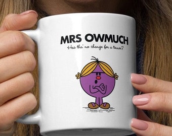 Mr Men, coffee cup, gift for her, christmas gift, Birthday, Yorkshire, Funny Cartoon Customised Coffee Tea Mug Cup Gift Present 11oz Ceramic