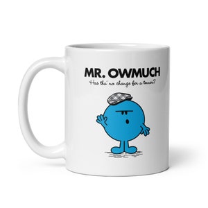 Mr Men, coffee cup, gift for him, christmas gift, Birthday, Yorkshire, Funny Cartoon Customised Coffee Tea Mug Cup Gift Present 11oz Ceramic image 4