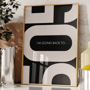 Yorkshire Band, Yorkshire Print, Music Poster, Band Poster, Back to 505, Album, Music Print, Sheffield Band, Lyrics, Monkeys,