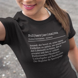 T-shirt maman Bull Terrier | Chemise haut de gamme femme