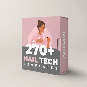 Boost Your Nail Technician Branding with Instagram Posts,  Nail Tech Branding Kit, Nail Tech Instagram Stories, Canva Templates, Nail Flyers