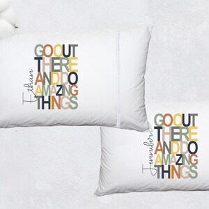 PERSONALIZED NAME,  Custom, Personalized 20x30 Standard Size Pillowcase, Encouraging, Practical Gift, Bedroom Decor