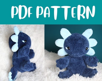 Descarga del patrón de ajolote de ganchillo