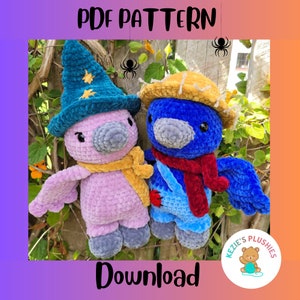 Crochet Scare Crow And Wizard Crows Pattern