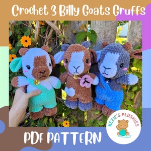 Crochet Three Billy Goat Gruff Pattern