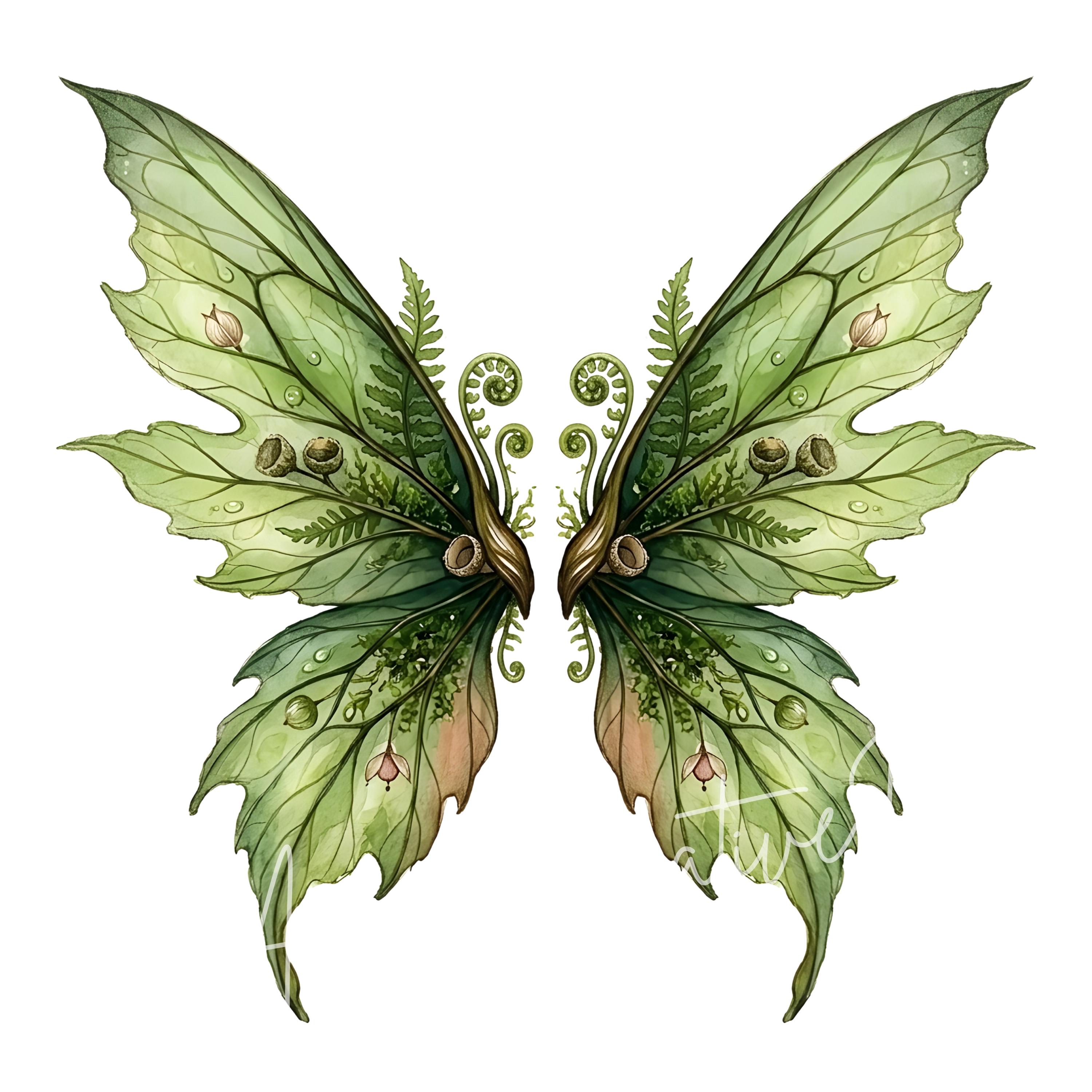 Ailes de Fée Papillon Vertes | Accessoire Déguisement Enfant Carnaval