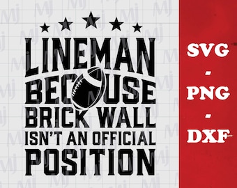 Lustiger Fußball Lineman SVG: Fußball Saison Clipart (digitaler Download)