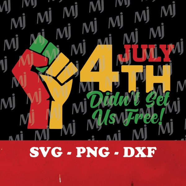 4th July didn't set us free SVG, Clipart for Cricut,Black life history svg, Forth of July PNG, quote gift, Digital download