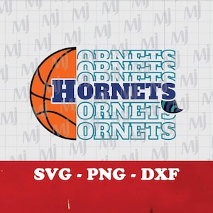 Hornets Basketball SVG: Team Lover, Shirt Design (Digital Download)